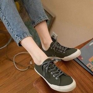 NEW SeaVees Womens Size 10 Army Issue Low Cut Classic Olive Green Sneakers Shoes